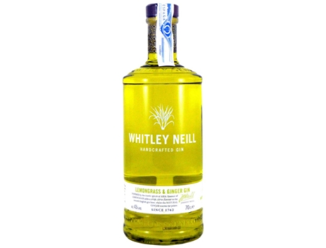 Gin WHITLEY NEILL Whitley Neill Lemongrass & Ginger (0.7 L - 1 unidad)