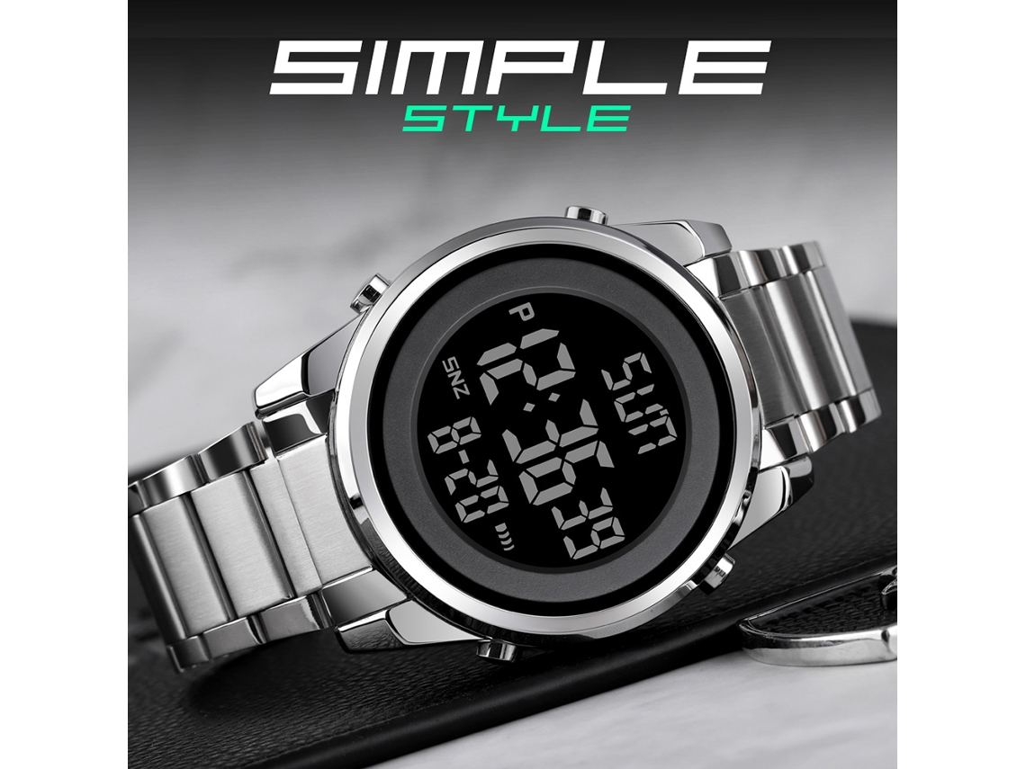 Reloj Digital Skmei Para Hombre, Resistente Al Agua Hasta 3 Atm, Modo De Doble Hora, Regalo Para Hombre.