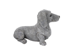 Baok - Escultura de perro salchicha en resina, adorno para exteriores, regalo para amantes de los perros, decoración para jardín, patio y hogar.