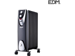 Radiador "Black Edition" Sin Aceite 8 Elementos 500, 1.000, 1.500W EDM