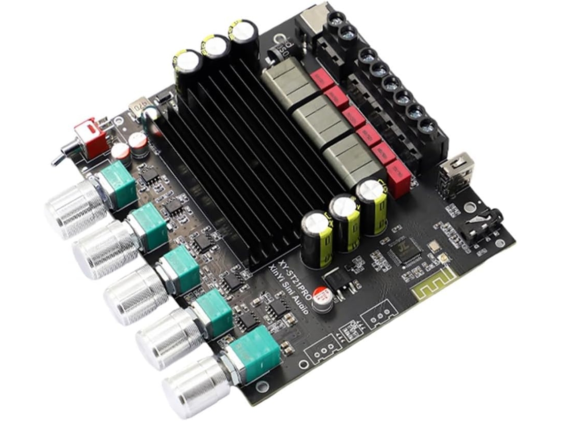 Placa Amplificadora De Potencia De Audio Digital Bluetooth St21pro 2.1
