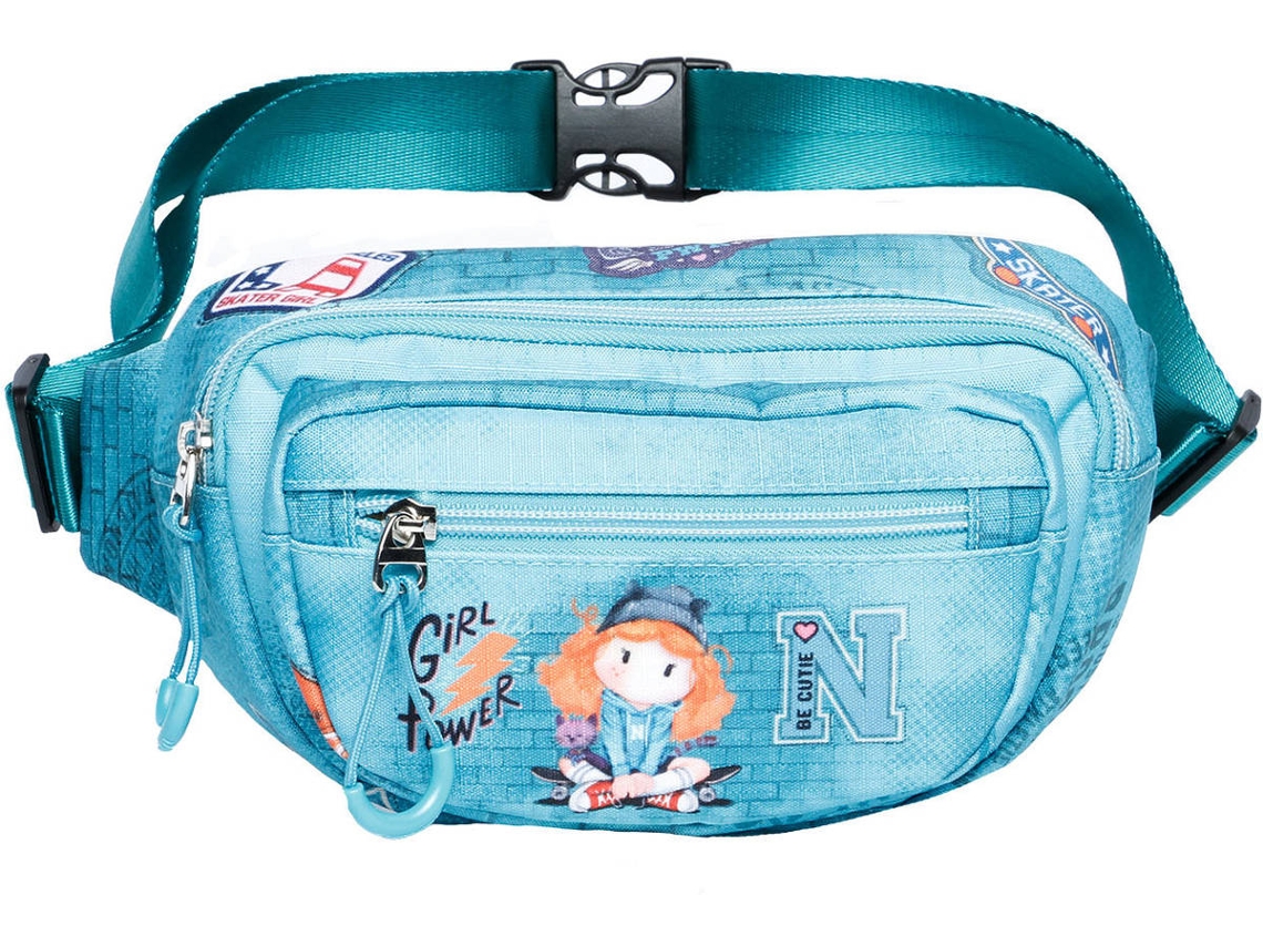 Riñonera FOREVER NINETTE Skater Mint (Verde - 13x22x7cm)