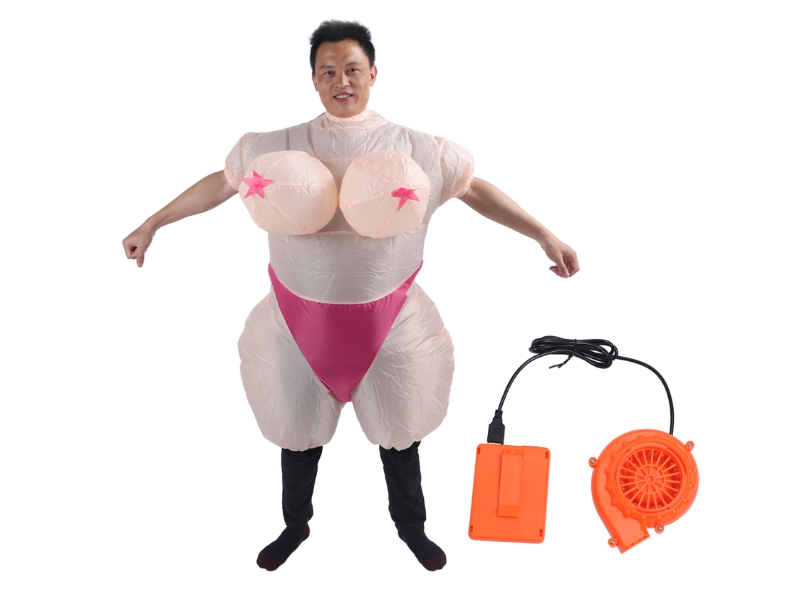 Disfraz Inflable De Mujer Adulta Con Pechos Grandes: Ideal Para Halloween Y Fiestas De Cosplay.