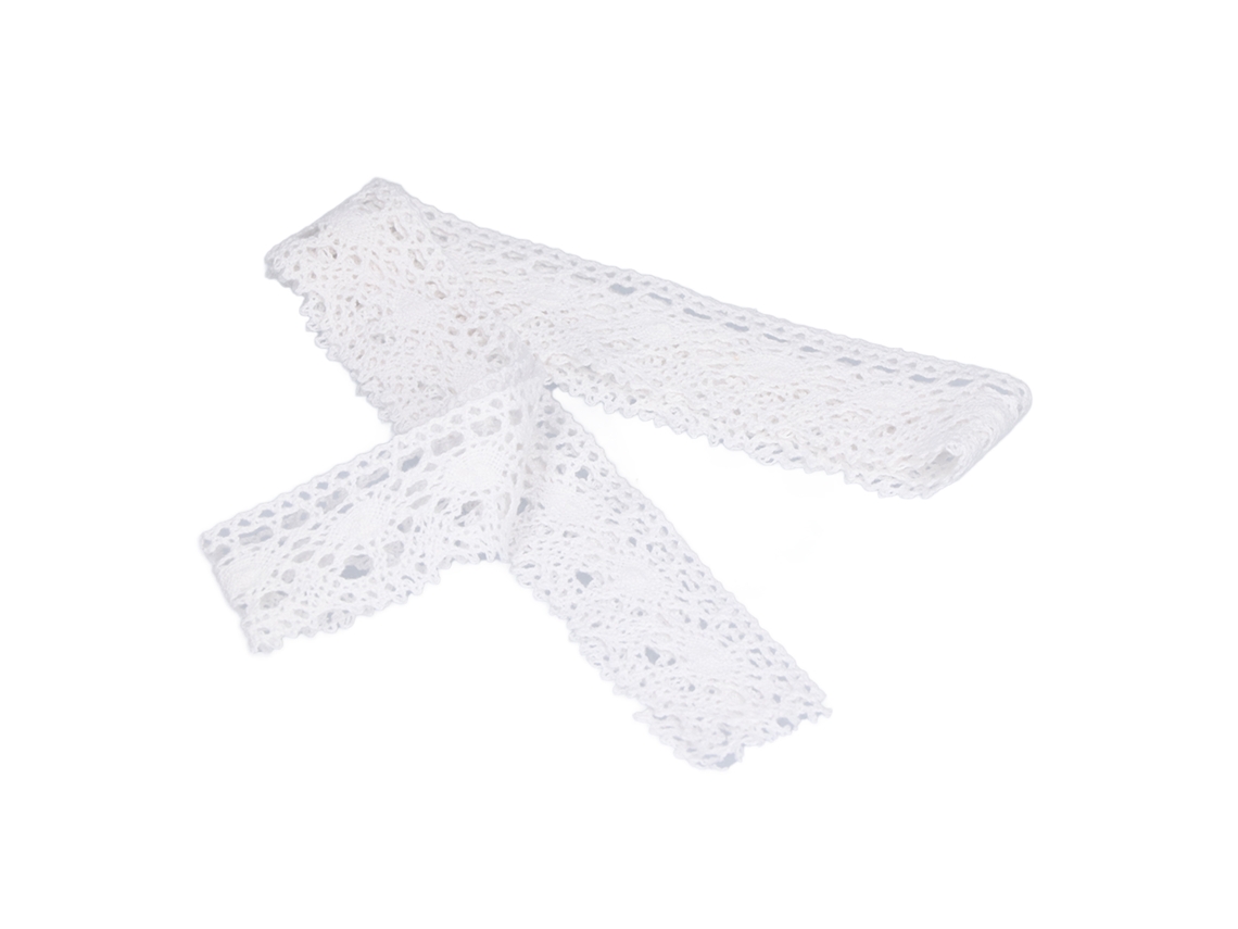 Encaje De Malla De Algodón De 4 Cm, 10 Yardas, Encaje Blanco Para Regalos Y Decoración De Ropa.