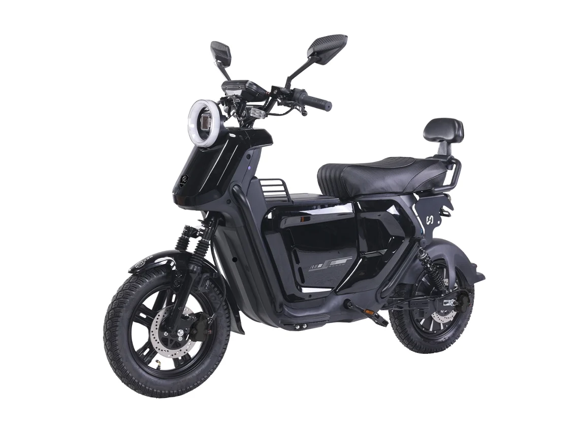 Patinete eléctrico Bezior Xiaoniu de 12 pulgadas con batería de 48 V 20 Ah y estuche de almacenamiento.