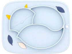 Plato de Silicona para Bebé con Divisiones, Tapón Antideslizante de Silicona para Bebé, para Niños Pequeños. Sygo