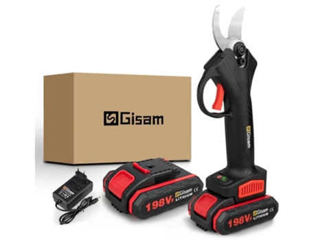 Podadora Eléctrica para Corte de Madera Sin Cable 500W-88V/198Vf Incluye 2 Baterías y Cargador GISAN
