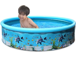 Piscina Portátil Plegable Piscinas Natación Bebés Adultos Resistente