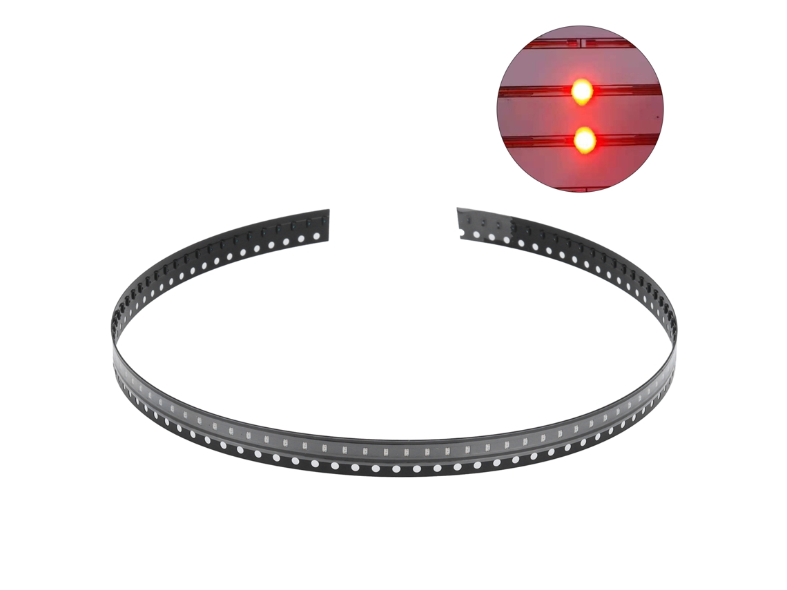 100 Diodos LED SMD Vermelho Baixa Tensão S/MARCA