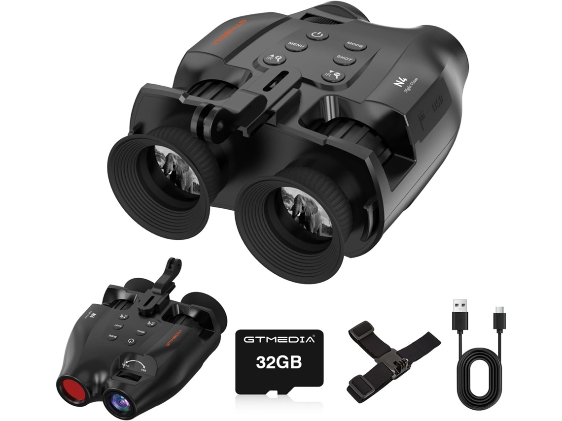 Binoculares De Visión Gtmedia N4 Nocturna Para Recargables Por Usb