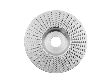 Disco de tallado de madera de 4 pulgadas para amoladora angular con cenador de 5/8 pulgadas, disco moldeador de madera, muela angular, herramienta ...