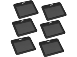 Conjunto De 6 Porta-cartões De Plástico Transparentes Para Crachás.