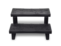 Maison Exclusive - Escalones Para Bañera De Hidromasaje Negro