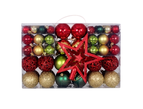 101 Uds adornos de bolas de Navidad decoración de árbol de Navidad