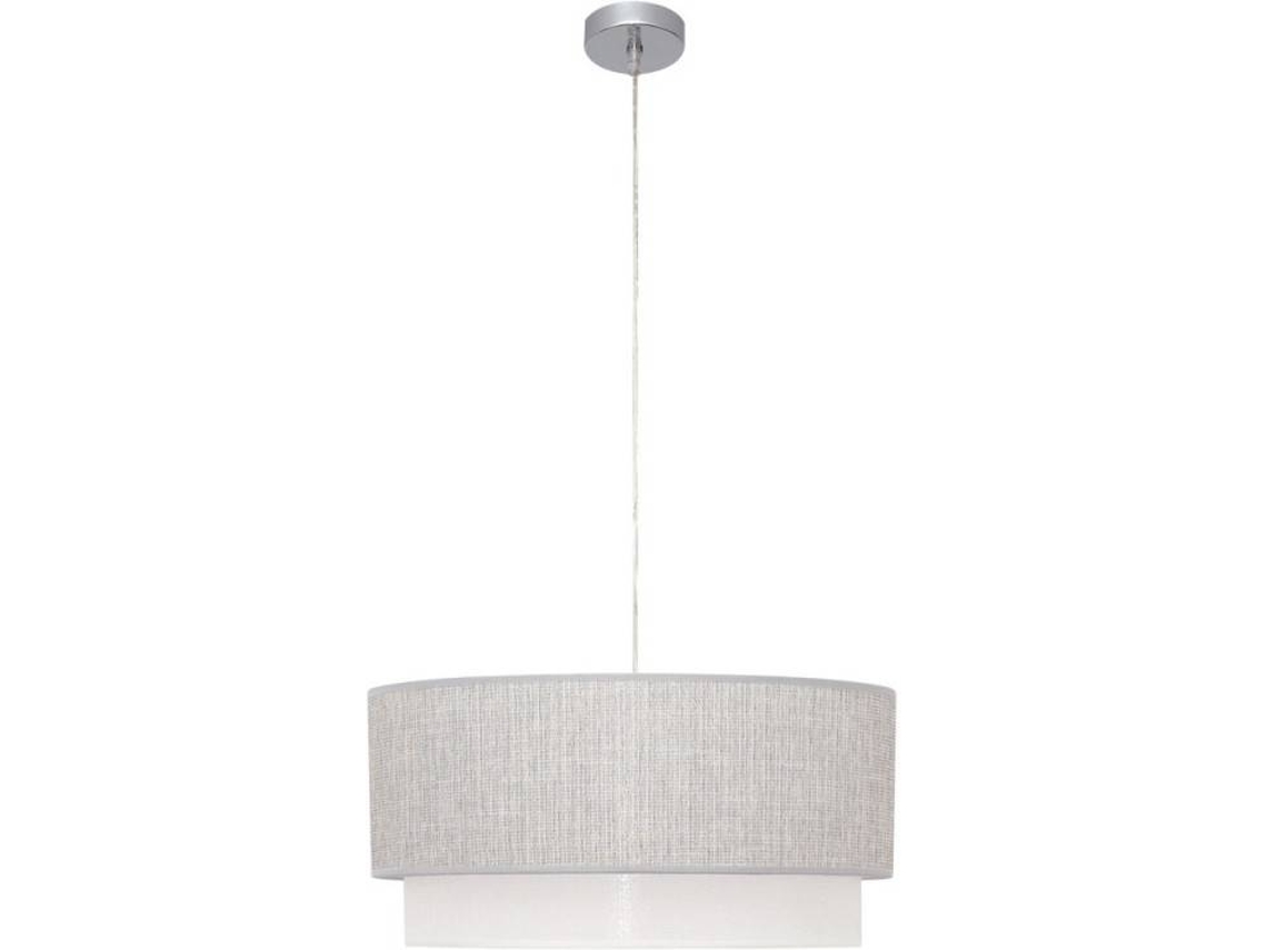 Lámpara de Techo FABRILAMP Kenya Grande (Gris - E27 - Máx. 60W - Tela)