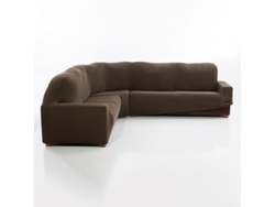 Maxifundas Fundas De Sofa Chaise Longue. Funda Sofá Rinconera Relive Color Ante. Funda Protectora Súper Elástica Para Sofá Rinconera.