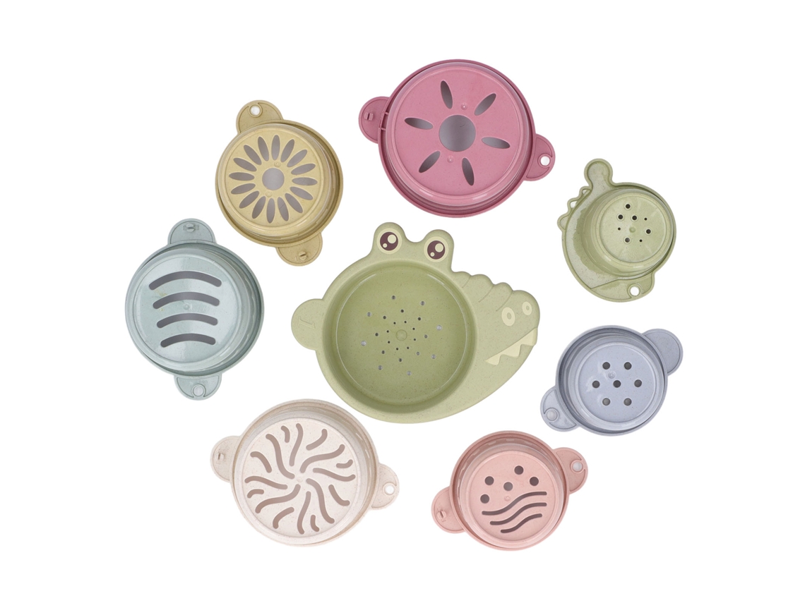 Vasos De Baño Apilables Con Forma De Animales Para Bebés - Juguete Educativo Para Niños De 6 Meses En Adelante