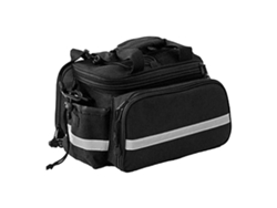 Bolsa Para Portaequipajes De Ciclismo, Impermeable, De Gran Capacidad, Con Tira Reflectante Para Viajes Al Aire Libre (negra)