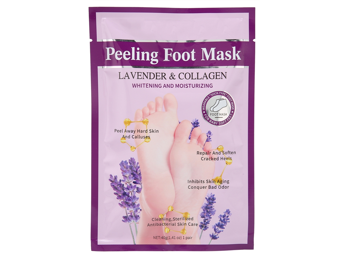 Mascarilla exfoliante para granos con colágeno y lavanda para eliminar las células muertas e hidratar la piel.