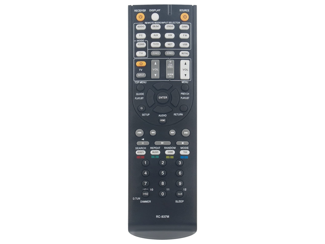 El control remoto de TV YUYSAN es adecuado para el control remoto del amplificador Onkyo Onkyo Rc-837M