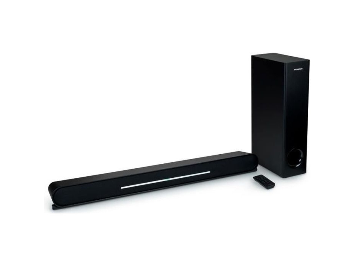 Barra de Sonido SB600BTS Bluetooth 5.0 500W Subwoofer con Cable Sonido Inclinable THOMSON