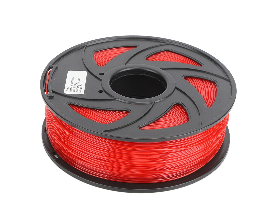 Filamento Pla Rojo De 1,75 Mm Y 1 Kg Para Consumibles De Impresión 3d.