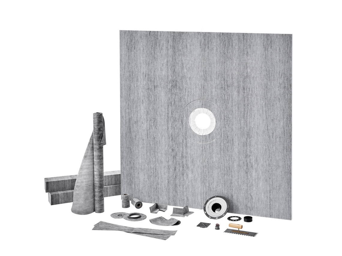 Kit de bordillo de ducha SUCCEBUY de 1828 x 1828 mm con brida de PVC de 50,8 mm, impermeable