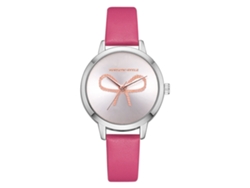 Reloj De Pulsera De Cuarzo Para Mujer Lvpai P716 De Aleación Con Lazo Rosa Y Rojo.