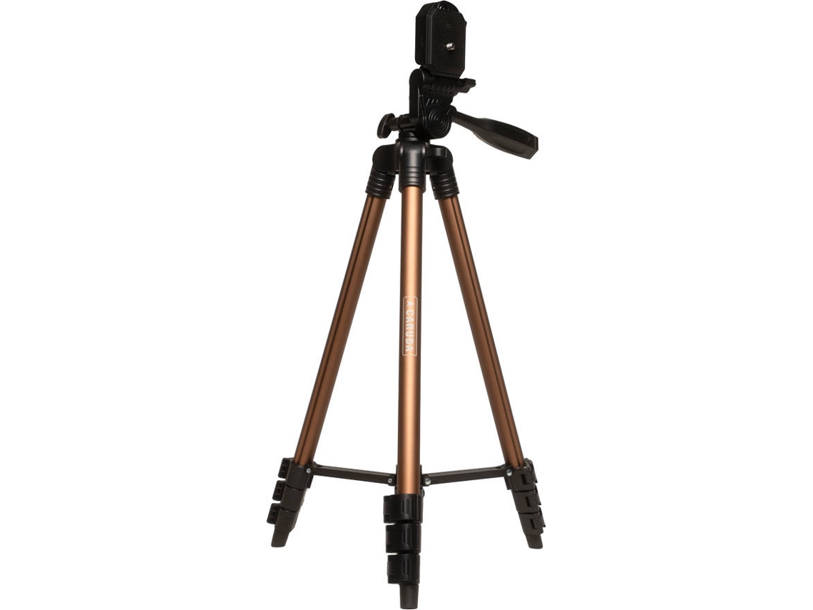 Trípode Ajustable para Cámara y Teléfono Móvil Hasta 132Cm y 3Kg Cabezal Giratorio ALEAPOW