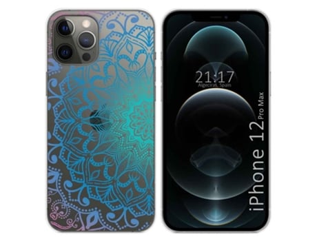 Carcasa iPhone 12 Pro Max (6.7) TUMUNDOSMARTPHONE Dibujos Transparente Multicolor