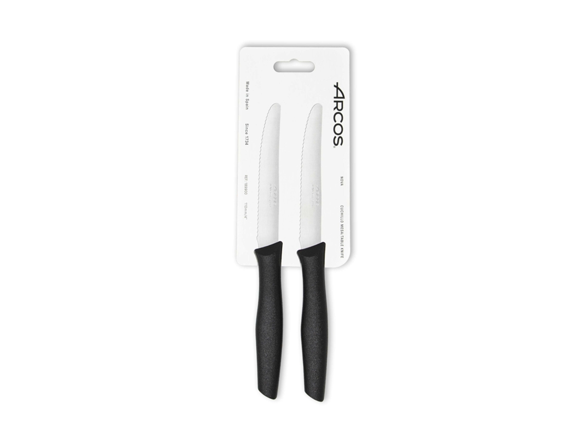 ARCOS 189900 12 Pzas. Juego Cuchillos de Mesa Perlados 2 Pzas Serie Nova