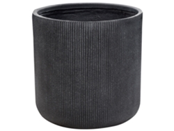 Maceta de fibra arcilla ⌀ 55 cm gris BELIANI Oreoi