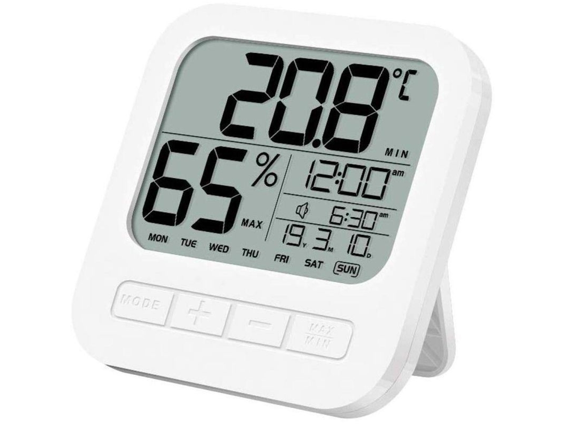 2026-reloj Despertador Lcd Con Termómetro Y Humedímetro Digital Electrónico Para El Hogar