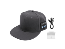 Gorra De Música Inalámbrica Con Altavoz Estéreo Bluetooth Recargable Para Hacer Ejercicio - Negro Gris