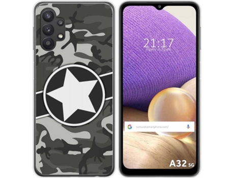 Carcasa Samsung Galaxy A32 5G TUMUNDOSMARTPHONE Camuflaje 02 Multicolor