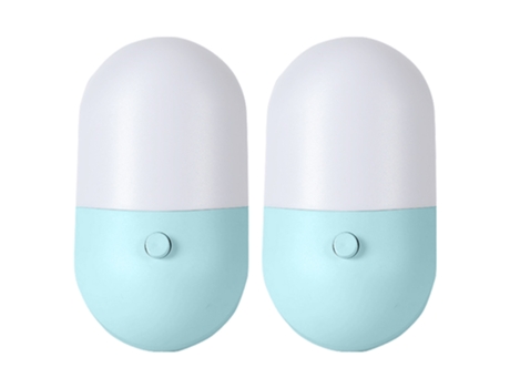 2Pcs Interruptor De Luz Noturna - Modelo Azul De Comercio Exterior Padrão Dos Eua JEIIBRZUI