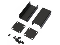 Caja De Refrigeración De Aluminio Para Carcasa De Placa De Circuito Impreso, Instrumento Electrónico, Color Negro, 25*25*50 Mm