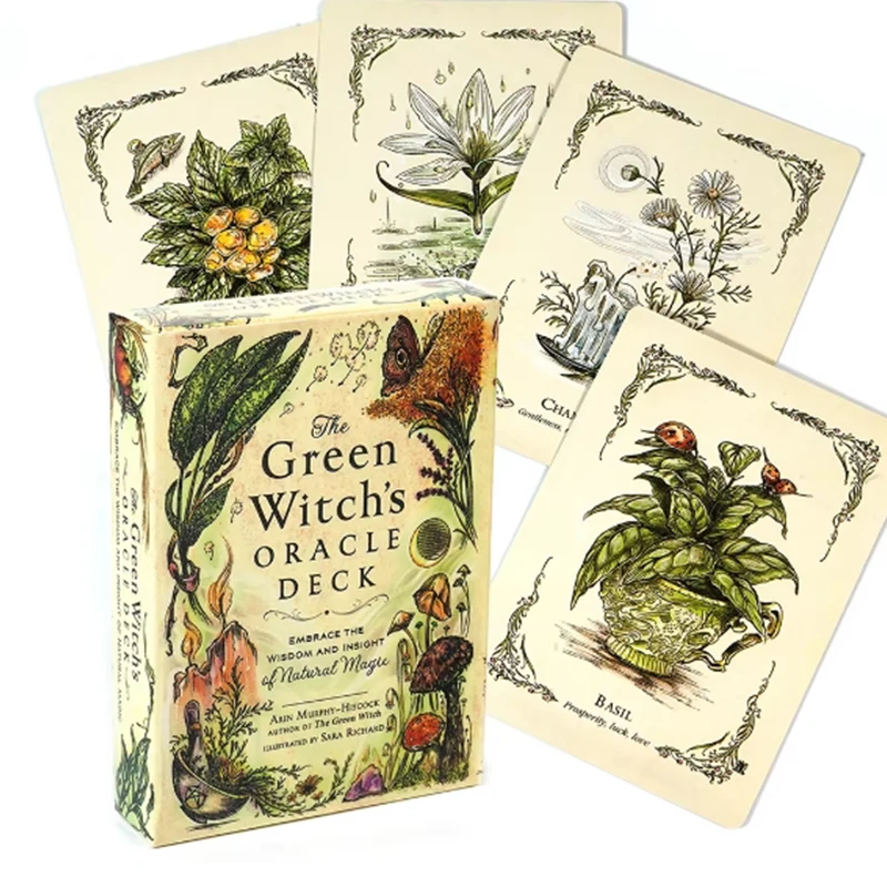 Cartas del Oráculo de la Bruja Verde: Abraza la sabiduría y la intuición de la magia de la naturaleza. MDUG