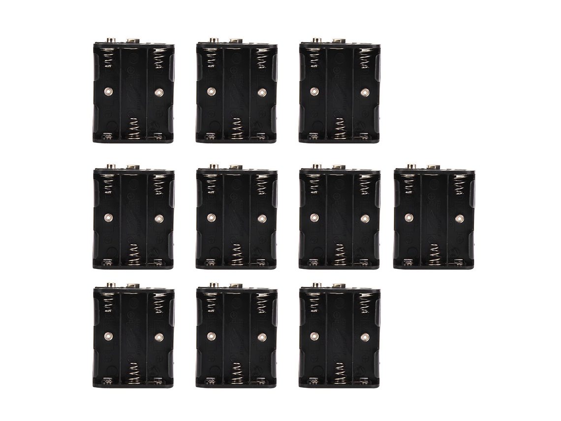 10un Porta Pilhas Aa Cabo Fivela 9v S/MARCA