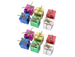 Juego de 72 cajas de regalo para decoración navideña, minicajas para colgar en el árbol de Navidad. Hengjian