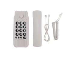 Teléfono De Pared Con Cable, Control De Volumen Y Tono De Rellamada Para Hoteles/oficinas - Blanco