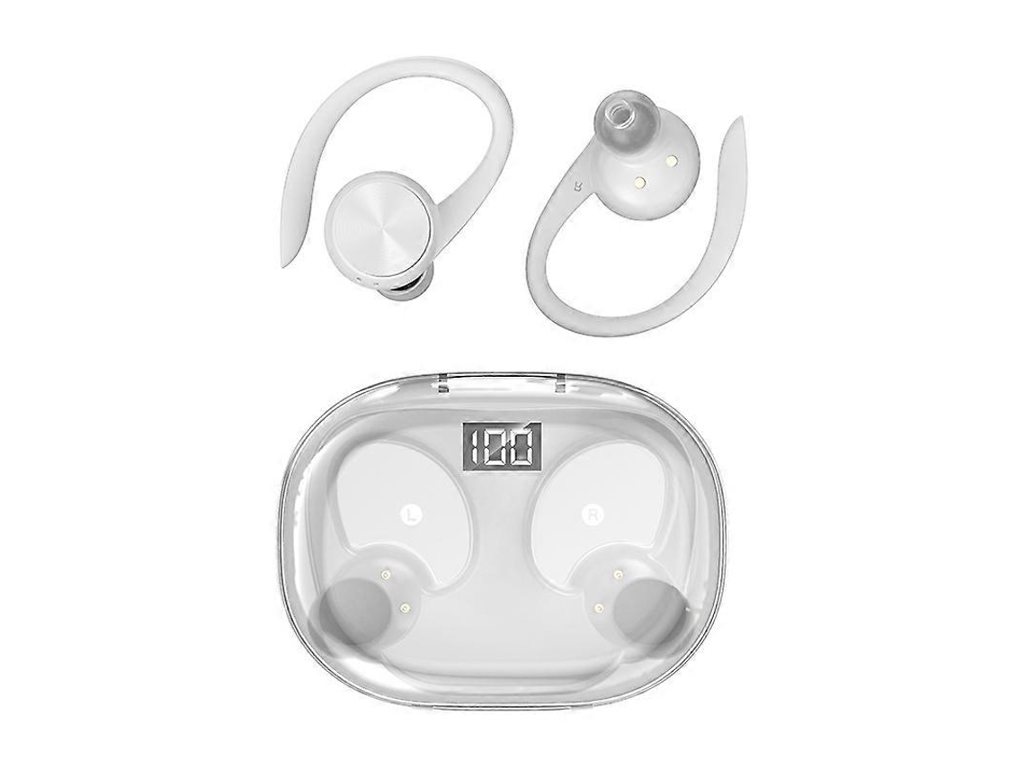 Auriculares estéreo Bluetooth Hengrongshen con pantalla digital y compartimento de carga