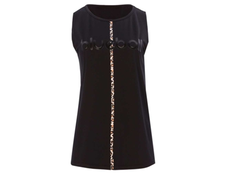 Camiseta sin Mangas Ultrafina de Mujer para Deporte BLUEBALL SPORT Line Negro (XL)