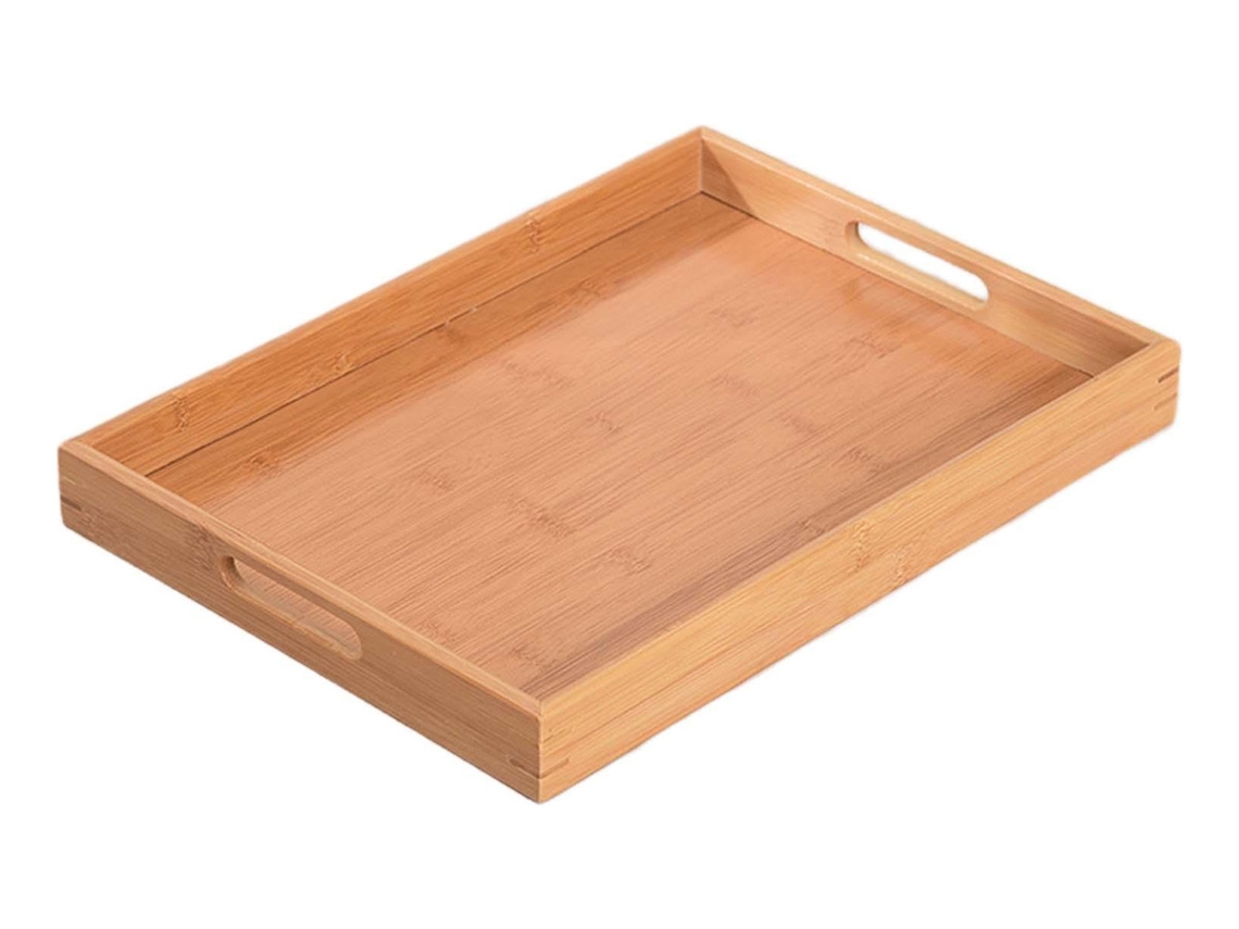 Bandeja de desayuno decorativa, mesa 40cmx29cmx4.3cm slowmoose