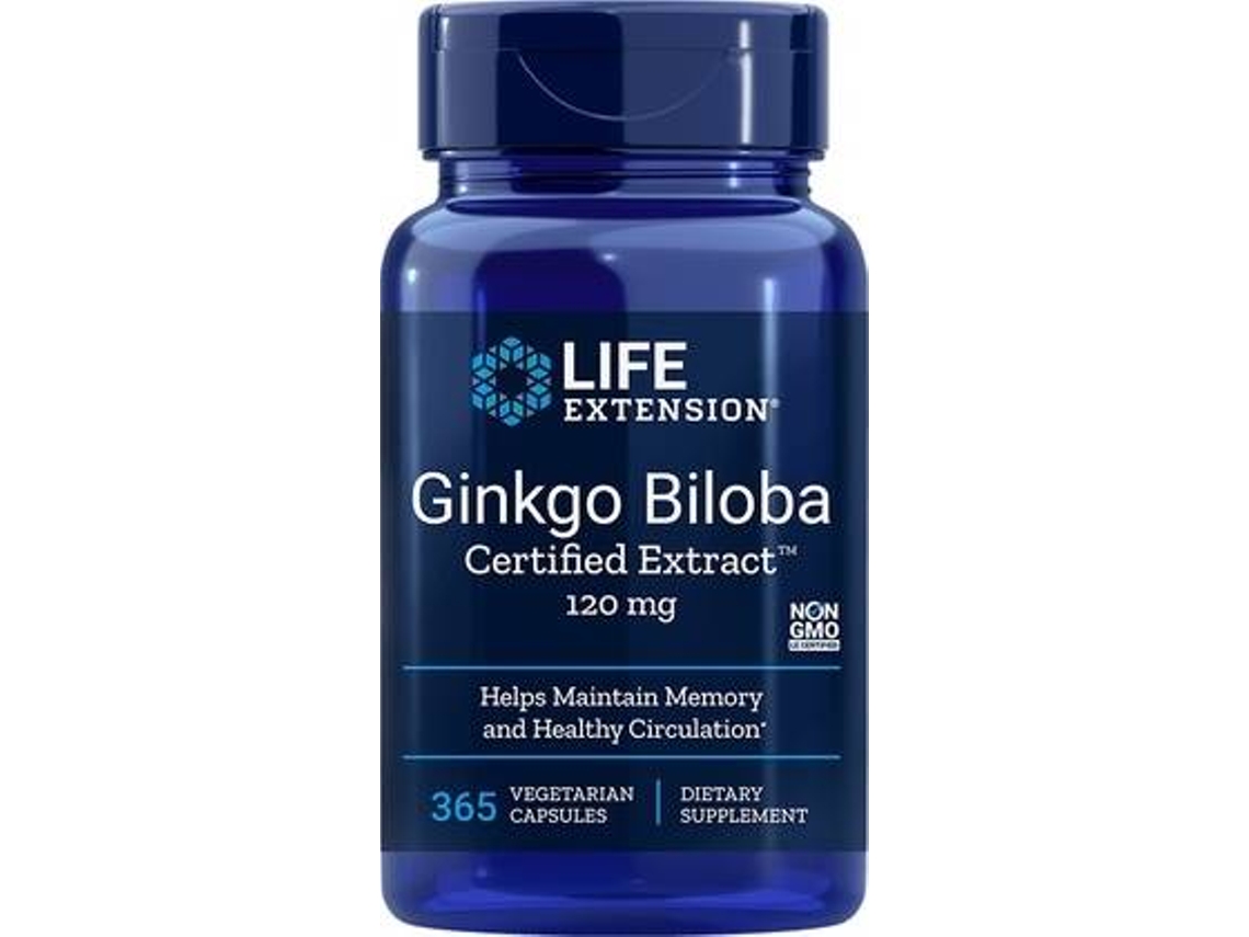 Complemento Alimentar LIFE EXTENSION Ginkgo Biloba (365 cápsulas vegetais)