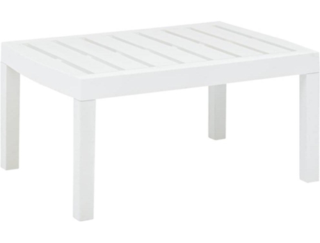 Mesa de jardín VIDAXL Blanco Plástico (69x53x72 cm)