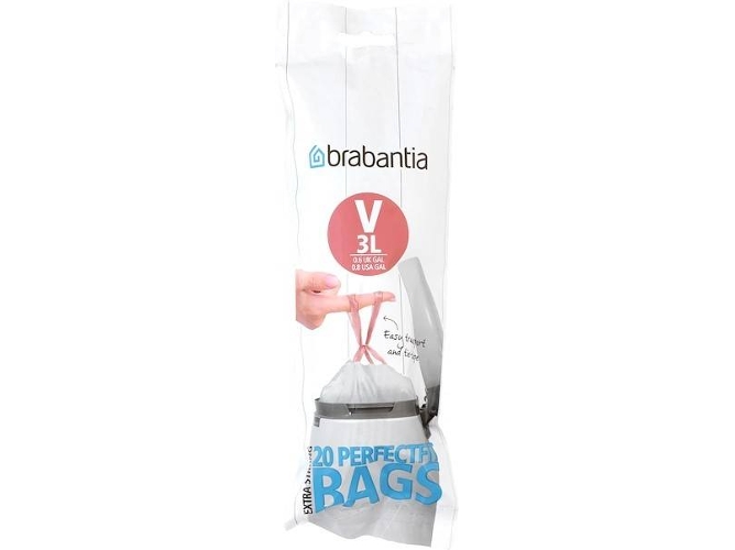 Set de 20 Bolsas de Basura BRABANTIA 116582 (0,55 kg - 20 x 10 x cm)
