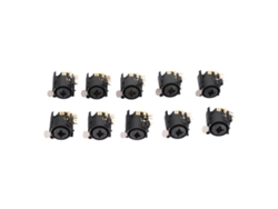 10pcs Conector Xlr Fêmea 6.5mm Socket Painel Para Equipamentos Av, Alto-falante Carro, Media Player