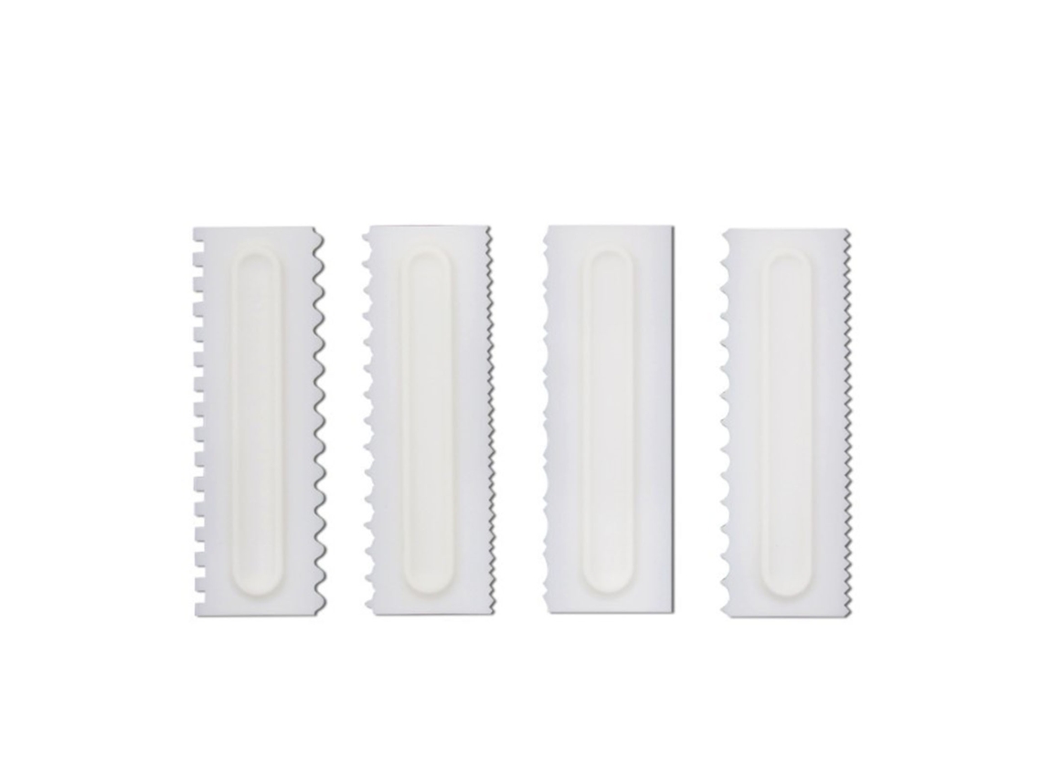 Juego de 4 piezas para decorar tartas de crema Rasca - Ecológico