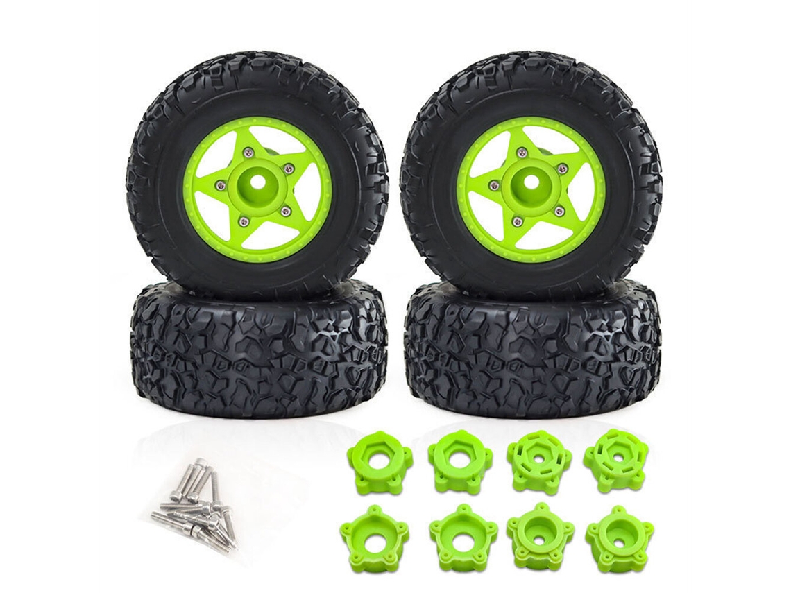 Negro 4pcs D231 Neumáticos Y Ruedas Todoterreno Mejorados Para Coches Rc De Pista Corta 1/8 Y 1/10, Modelos De Vehículos, Piezas Y Accesorios